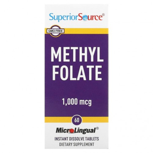 Superior Source, Methyl Folate, 1,000 mcg, 60 Tablets