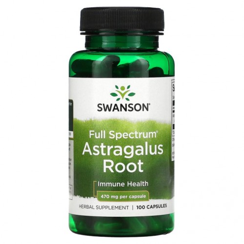 Swanson, Full Spectrum Astragalus Root, 470 mg, 100 Capsules