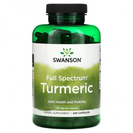 Swanson, Full Spectrum Turmeric, 360 mg, 240 Capsules