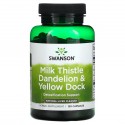 Swanson, Milk Thistle Dandelion & Yellow Dock, 120 Capsules
