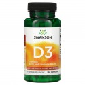 Swanson, Vitamin D3, 1,000 IU, 250 Capsules
