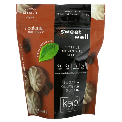 Sweetwell, 케토 바이츠, 커피 머랭, 40g(1.4oz)