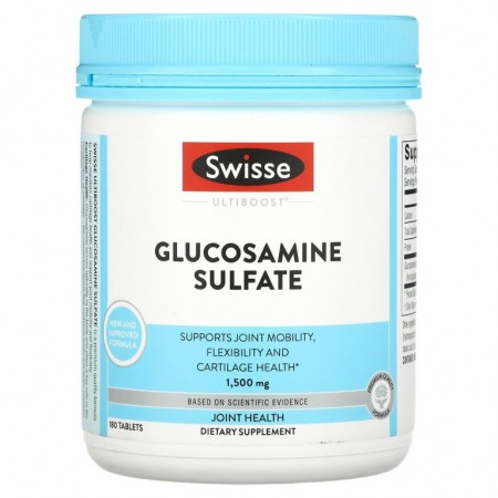 Swisse, Ultiboost, 글루코사민 황산염, 1,500mg, 180정