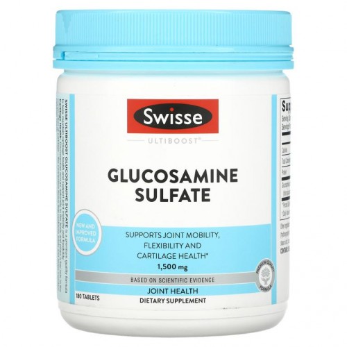 Swisse, Ultiboost, 글루코사민 황산염, 1,500mg, 180정