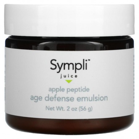 Sympli Beautiful, Juice, 애플 펩타이드 에이지 디펜스 에멀전, 56g(2oz)
