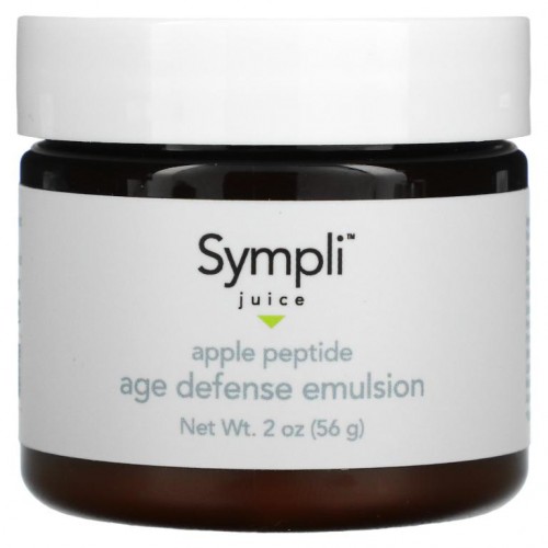 Sympli Beautiful, Juice, 애플 펩타이드 에이지 디펜스 에멀전, 56g(2oz)