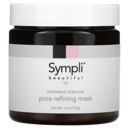 Sympli Beautiful, 활성탄 포어 리파이닝 뷰티 마스크, 113g(4oz)