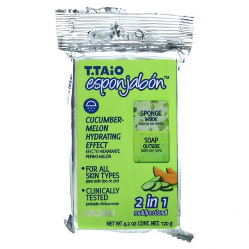 T. Taio, 오이-멜론 비누-스펀지, 120g(4.2oz)