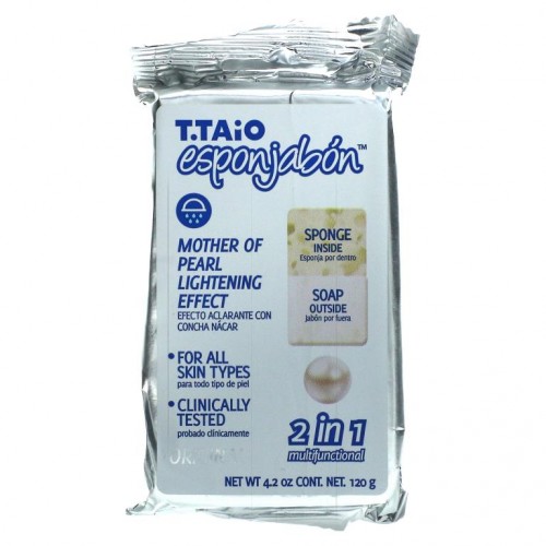 T. Taio, 마더 오브 펄 비누-스펀지, 120g(4.2oz)