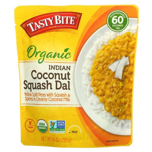 Tasty Bite, Organic, Indian Coconut Squash Dal, Mild, 10 oz (285 g)
