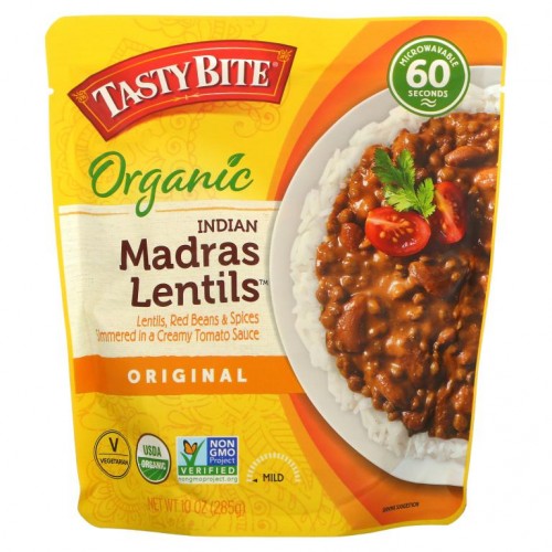 Tasty Bite, Organic Indian Madras Lentils, Original, Mild, 10 oz (285 g)