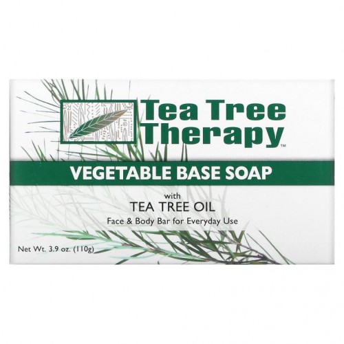 Tea Tree Therapy, 식물성 비누, 티트리오일 함유, 110g(3.9oz)