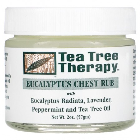 Tea Tree Therapy, 유칼립투스 체스트 럽, 57g(2oz)