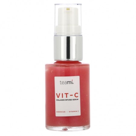 Teami, Vit-C, Collagen Infused Serum, Hibiscus - Vitamin C, 1 oz