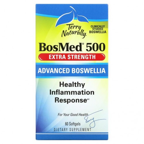 Terry Naturally, BosMed 500, 엑스트라 스트렝스, 고급 보스웰리아, 500mg, 소프트젤 60정