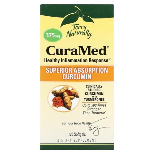 Terry Naturally, 큐라메드(CuraMed), 375 mg, 120 소프트젤