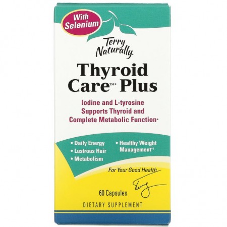 Terry Naturally, Thyroid Care 플러스, 캡슐 60정