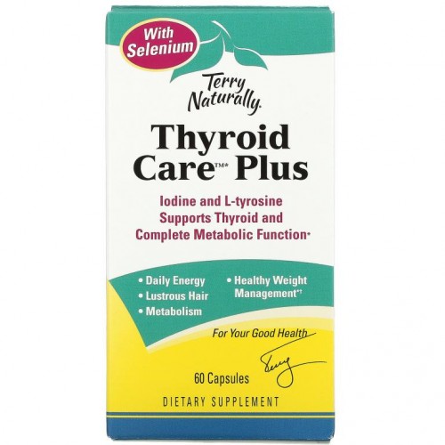 Terry Naturally, Thyroid Care 플러스, 캡슐 60정