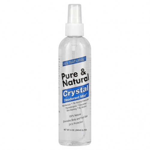 Thai Deodorant Stone, 퓨어 & 내츄럴, 크리스탈 데오드란트 미스트, 무향, 240 ml(8 oz)