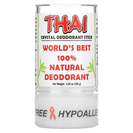 Thai Deodorant Stone, 타이 크리스탈 데오드란트 스틱, 120g(4.25oz)