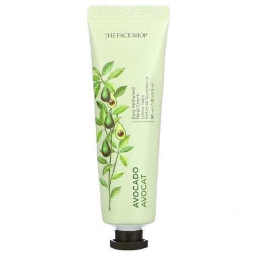 The Face Shop, Daily Perfumed Hand Cream, Avocado, 1.01 fl oz (30 ml)