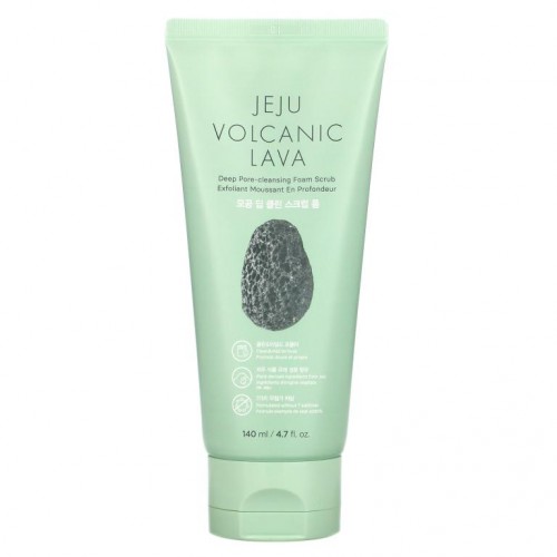 The Face Shop, Jeju Volcanic Lava, Deep Pore-Cleansing Foam Scrub, 4.7 fl. oz (140 ml)