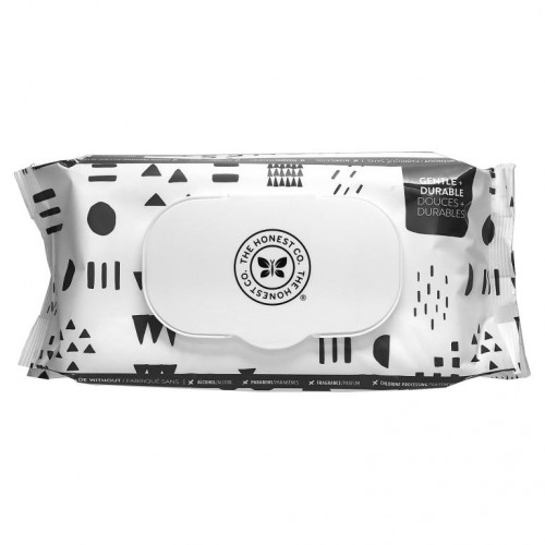 The Honest Company, Plant-Based Wipes, Pattern Play, 72 Wipes