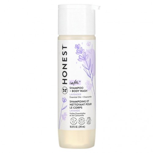 The Honest Company, 트루 카밍 샴푸 + 바디 워시, 라벤더, 295ml(10.0fl oz)