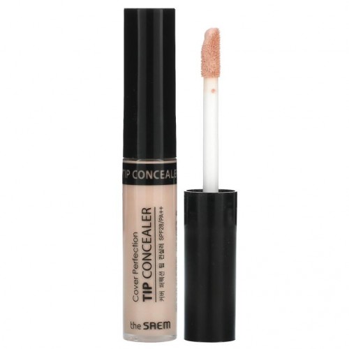 The Saem, Cover Perfection, Tip Concealer, SPF 28 PA++, Brightener, 0.23 oz