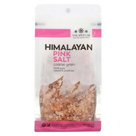 The Spice Lab, 히말라야 핑크 솔트, 굵은 소금, 453g(1lb)