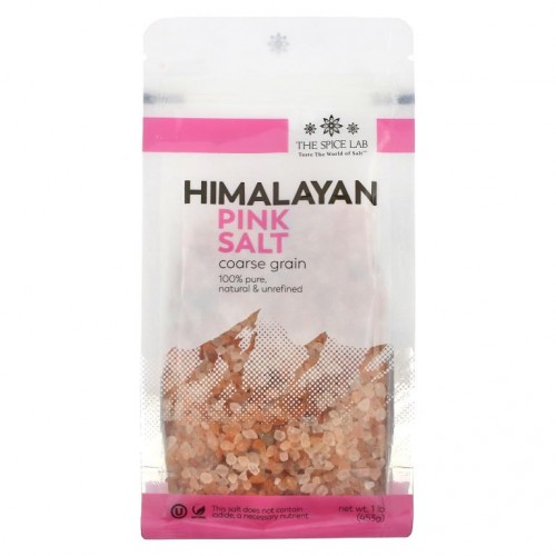 The Spice Lab, 히말라야 핑크 솔트, 굵은 소금, 453g(1lb)