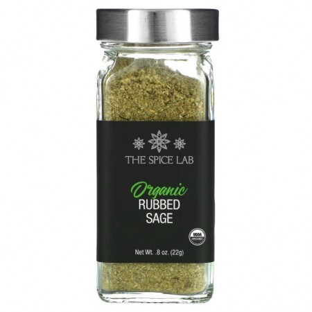 The Spice Lab, Organic Rubbed Sage, 0.8 oz (22 g)