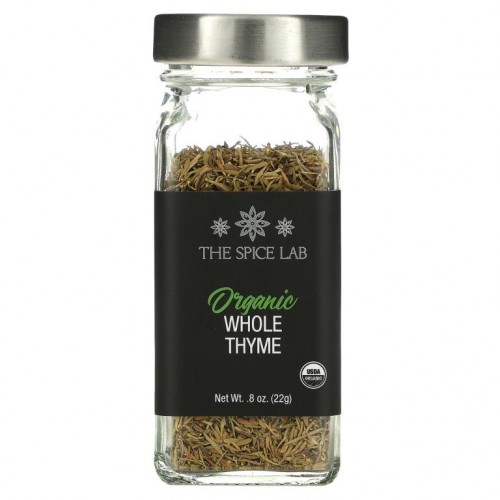 The Spice Lab, Organic Whole Thyme, 0.8 oz (22 g)