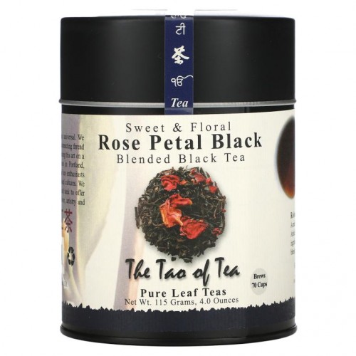 The Tao of Tea, 로즈페탈 블랙티, 스위트 & 플로랄 향 블랙 티, 4 oz (115 g)