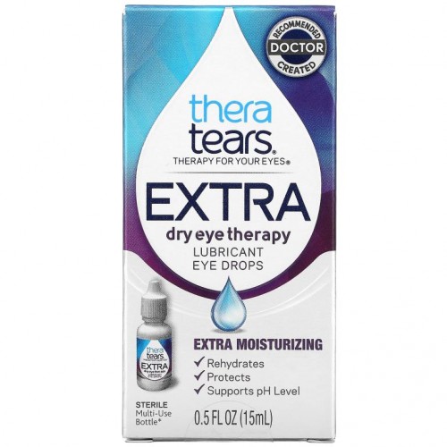 TheraTears, Extra Dry Eye Therapy, Lubricant Eye Drops, 0.5 fl oz (15 ml)