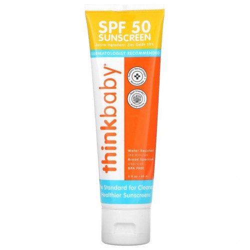 Think, Thinkbaby, 자외선 차단제, SPF 50, 89ml(3fl oz)