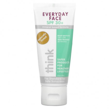 Think, think, 에브리데이 페이스, SPF 30+, 자연스러운 색상, 59ml(2fl oz)