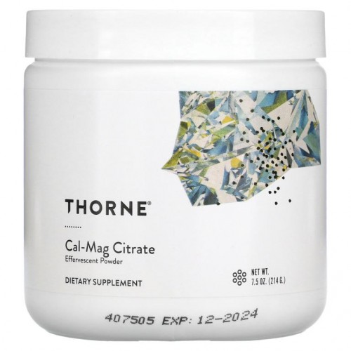Thorne Research, 칼 - 마그 시트레이트, 발포 분말 7.5 oz (214 g)