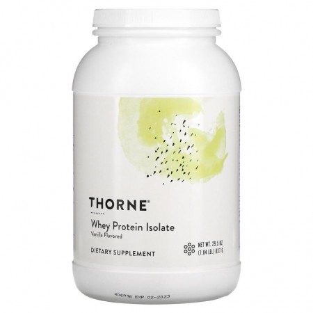 Thorne Research, 분리 유청 단백질, 바닐라, 837g (1.84 lb)