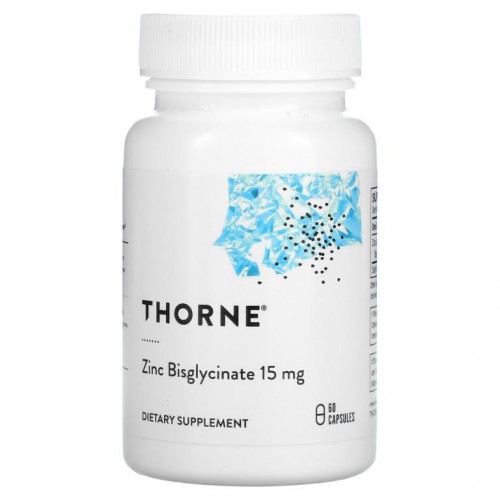 Thorne Research, 아연 비스글리시네이트, 15mg, 캡슐 60정