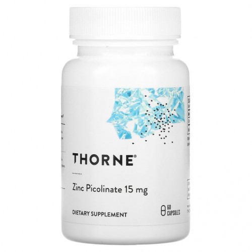 Thorne Research, 징크피콜리네이트, 15mg, 캡슐 60정