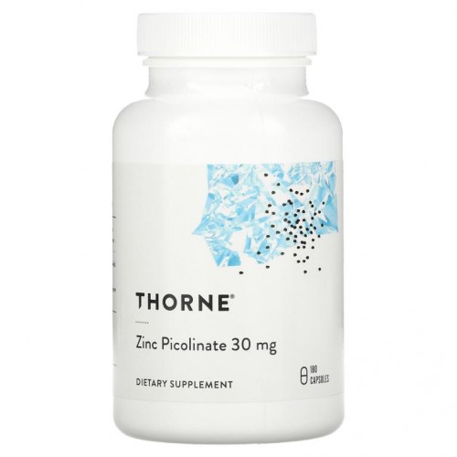 Thorne Research, 아연 피콜리네이트, 30mg, 캡슐 180정