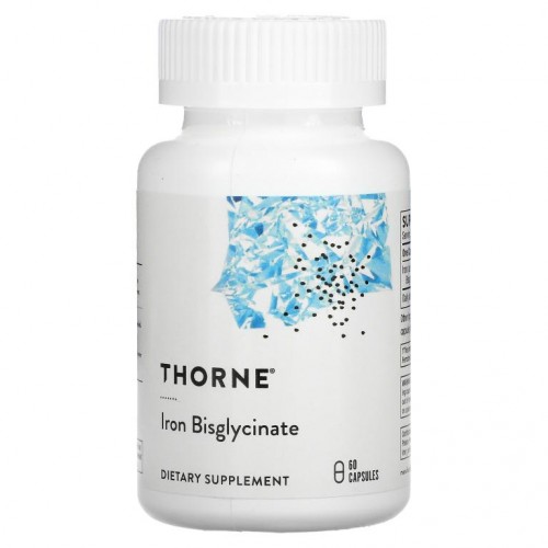 Thorne Research, 철분 비스글리시네이트, 캡슐 60정
