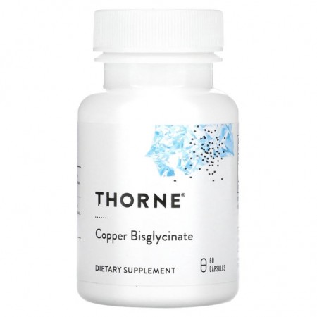 Thorne Research, 구리 비스글리시네이트, 캡슐 60정