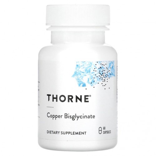 Thorne Research, 구리 비스글리시네이트, 캡슐 60정
