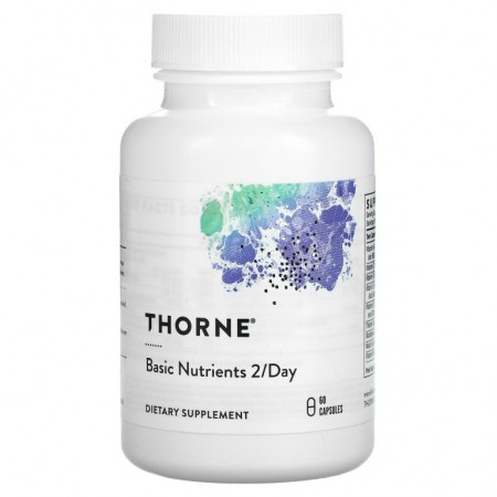 Thorne Research, 기본 영양소 2/데이, 캡슐 60정