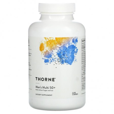 Thorne Research, 50세 이상 남성용 종합비타민, 캡슐 180정