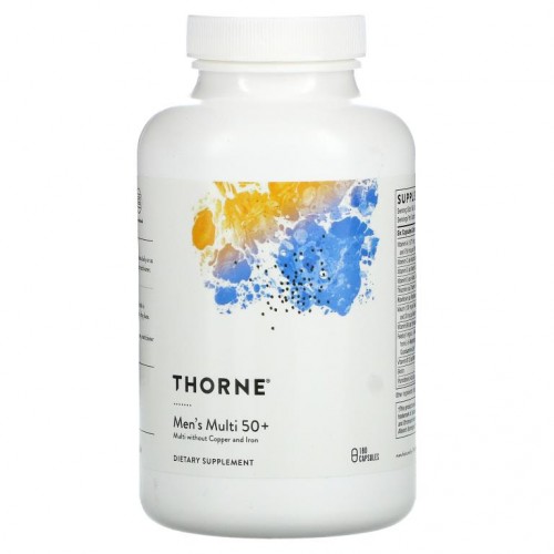 Thorne Research, 50세 이상 남성용 종합비타민, 캡슐 180정