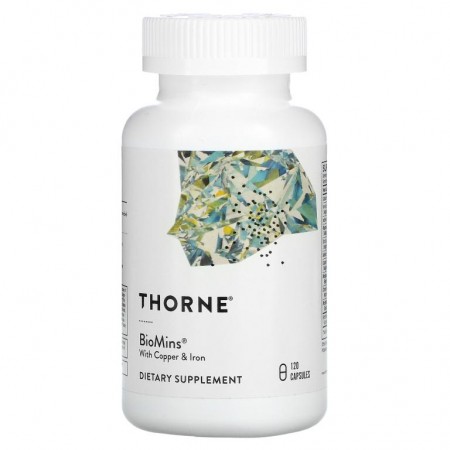 Thorne Research, BioMins, 구리 & 철분 함유, 120 캡슐