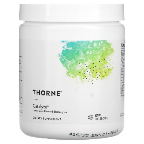 Thorne Research, Catalyte, 레몬 라임 맛 전해질, 312g(11.01oz)